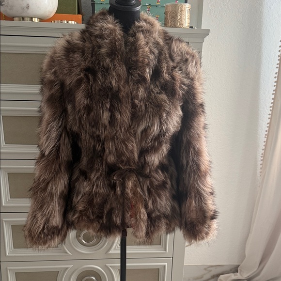 Genuine raccoon fur coat - Picture 1 of 10